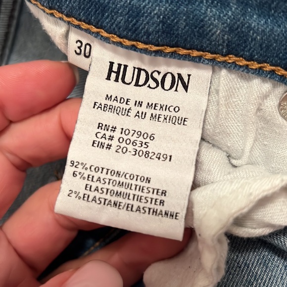 Hudson size 30 Zooey mid rise crop straight - Picture 2 of 7